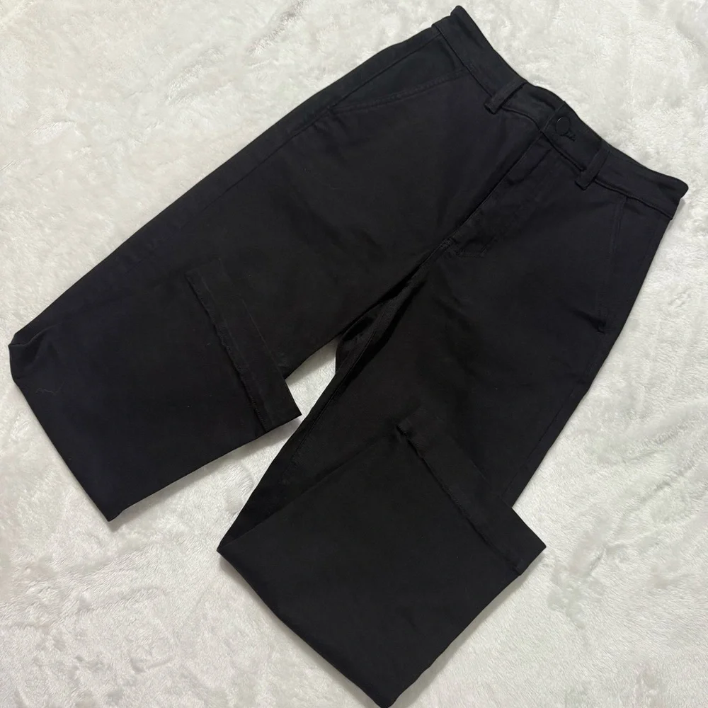 Everlane The Utility Straight-Leg Pant Black Size 2 Short